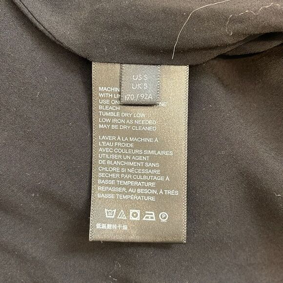 Free People Black Silky Printed Blazer - Picture 7 of 9